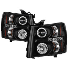 Load image into Gallery viewer, Spyder Chevy Silverado 1500 07-13 Projector Headlights LED Halo LED Blk PRO-YD-CS07-HL-BK 5009494