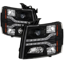 Load image into Gallery viewer, Spyder Chevy Silverado 1500 07-13 V2 Projector Headlights - LED DRL - Black PRO-YD-CS07V2-DRL-BK 5083524