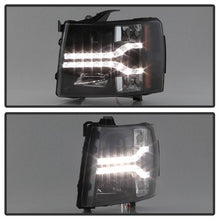 Load image into Gallery viewer, Spyder Chevy Silverado 1500 07-13 V2 Projector Headlights - LED DRL - Black PRO-YD-CS07V2-DRL-BK 5083524
