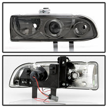 Load image into Gallery viewer, Spyder Chevy S10 98-04 Projector Headlights LED Halo Smke - Low H1 PRO-YD-CS1098-SMC 5009562
