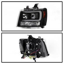 Load image into Gallery viewer, Spyder 07-14 Chevy Suburban/Tahoe V2 Projector Headlights LED Turn Sig Black PRO-YD-CSUB07V3-SB-BK 5086242