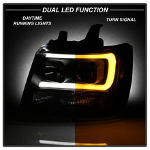 Load image into Gallery viewer, Spyder 07-14 Chevy Suburban/Tahoe V2 Projector Headlights LED Turn Sig Black PRO-YD-CSUB07V3-SB-BK 5086242