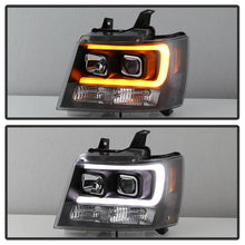 Load image into Gallery viewer, Spyder 07-14 Chevy Suburban/Tahoe V2 Projector Headlights LED Turn Sig Black PRO-YD-CSUB07V3-SB-BK 5086242