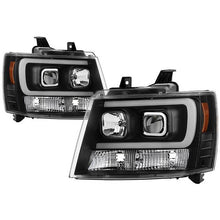 Load image into Gallery viewer, Spyder 07-14 Chevy Suburban/Tahoe V2 Projector Headlights LED Turn Sig Black PRO-YD-CSUB07V3-SB-BK 5086242