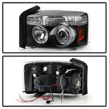 Load image into Gallery viewer, Spyder Dodge Dakota 05-07 Projector Headlights LED Halo Black High H1 Low H1 PRO-YD-DDAK05-BK 5009760