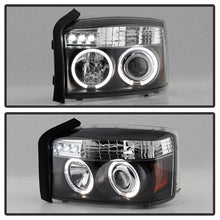 Load image into Gallery viewer, Spyder Dodge Dakota 05-07 Projector Headlights LED Halo Black High H1 Low H1 PRO-YD-DDAK05-BK 5009760