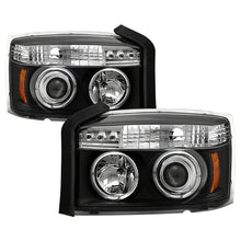 Load image into Gallery viewer, Spyder Dodge Dakota 05-07 Projector Headlights LED Halo Black High H1 Low H1 PRO-YD-DDAK05-BK 5009760