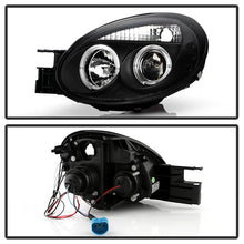 Load image into Gallery viewer, Spyder Dodge Neon 03-05 Projector Headlights LED Halo LED Black High H1 Low H1 PRO-YD-DN03-HL-BK 5009920