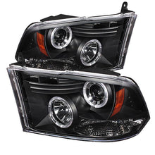 Load image into Gallery viewer, Spyder Dodge Ram 1500 09-14 10-14 Projector Headlights Halogen- LED Halo LED - Blk PRO-YD-DR09-HL-BK 5010032