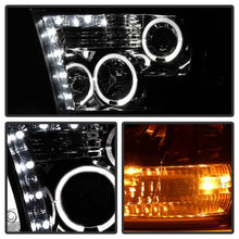 Load image into Gallery viewer, Spyder Dodge Ram 1500 09-14 10-14 Projector Headlights Halogen- LED Halo LED- Smke PRO-YD-DR09-HL-SM 5010056
