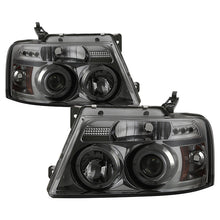Load image into Gallery viewer, Spyder Ford F150 04-08 Projector Headlights Version 2 LED Halo LED Smke PRO-YD-FF15004-HL-G2-SM 5010223