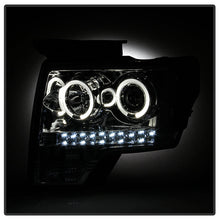 Load image into Gallery viewer, Spyder Ford F150 09-14 Projector Headlights Halogen Model- LED Halo LED Smke PRO-YD-FF15009-HL-SM 5010254