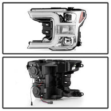 Load image into Gallery viewer, Spyder Signature Ford F150 18-19 (Halogen Model) Projector Headlights - Chrome (PRO-YD-FF15018-LB-C) 5086617