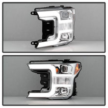 Load image into Gallery viewer, Spyder Signature Ford F150 18-19 (Halogen Model) Projector Headlights - Chrome (PRO-YD-FF15018-LB-C) 5086617