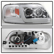 Load image into Gallery viewer, Spyder 97-03 Ford F-150 (After 6/1997) V2 Proj Headlights DRL LED - Chrm (PRO-YD-FF15097V2-LB-C) 5084644