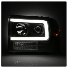 Load image into Gallery viewer, Spyder 99-04 Ford F250 Super Duty Projector Headlights - Light Bar - Black PRO-YD-FF25099V2-LB-BK 5084491