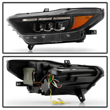 Load image into Gallery viewer, SPYDER 15-17 Ford Mustang LED Headlights - Black (PRO-YD-FM15AP-GRSB-SET-BK) 5089335
