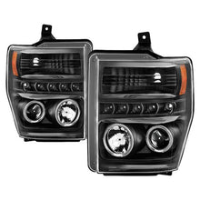 Load image into Gallery viewer, Spyder Signature Ford F250/350/450 Super Duty 08-10 Projector Headlights (PRO-YD-FS08-HL-BKV2) 5086006