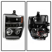 Load image into Gallery viewer, Spyder Signature Ford F250/350/450 Super Duty 08-10 Projector Headlights (PRO-YD-FS08-HL-BKV2) 5086006