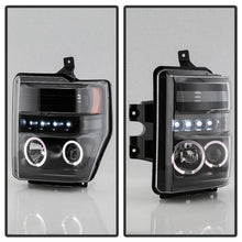 Load image into Gallery viewer, Spyder Signature Ford F250/350/450 Super Duty 08-10 Projector Headlights (PRO-YD-FS08-HL-BKV2) 5086006