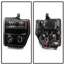 Load image into Gallery viewer, Spyder Ford F250/350 08-10 Projector Headlights LED Halo LED Blk Smke PRO-YD-FS08-HL-BSM 5078490