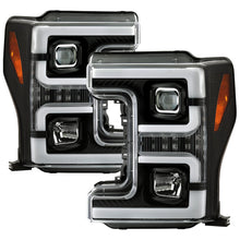 Load image into Gallery viewer, Spyder Ford F-250/F-350/F450 Super Duty 17-18 Projector Headlights Black PRO-YD-FS17-SBSEQ-BK 5086280