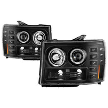 Load image into Gallery viewer, Spyder GMC Sierra 1500/GMC Sierra Denali 08-13 Projector LED Halo- LED All Blk PRO-YD-GS07-HL-BKV2 5086020