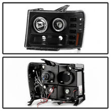 Load image into Gallery viewer, Spyder GMC Sierra 1500/GMC Sierra Denali 08-13 Projector LED Halo- LED All Blk PRO-YD-GS07-HL-BKV2 5086020