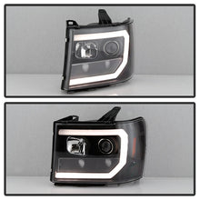 Load image into Gallery viewer, Spyder 07-13 GMC Sierra 1500-3500 Ver 2 Proj Headlights - DRL LED - All Blk PRO-YD-GS07V2-LBDRL-BKV2 5086037