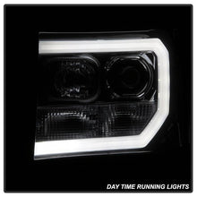 Load image into Gallery viewer, Spyder GMC Sierra 1500/2500/3500 07-13 V2 Projector Headlights - Smoke PRO-YD-GS07V2-LBDRL-SM 5083654