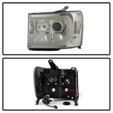 Load image into Gallery viewer, Spyder GMC Sierra 1500/2500/3500 07-13 V2 Projector Headlights - Smoke PRO-YD-GS07V2-LBDRL-SM 5083654