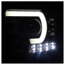 Load image into Gallery viewer, Spyder GMC Sierra 14-16 Projector Headlights Light Bar DRL Black PRO-YD-GS14-LBDRL-BK 5080523