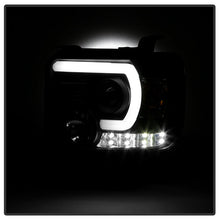 Load image into Gallery viewer, Spyder GMC Sierra 14-16 Projector Headlights Light Bar DRL Blk PRO-YD-GS14V2-LBDRL-BK 5080851