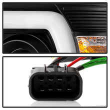 Load image into Gallery viewer, Spyder GMC Sierra 14-16 Projector Headlights Light Bar DRL Blk PRO-YD-GS14V2-LBDRL-BK 5080851
