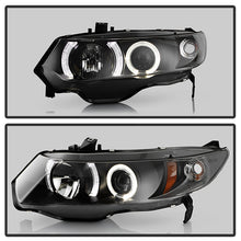 Load image into Gallery viewer, Spyder Honda Civic 06-08 2Dr Projector Headlights LED Halo Black High H1 Low H1 PRO-YD-HC06-2D-HL-BK 5010780