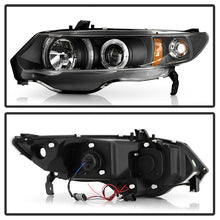 Load image into Gallery viewer, Spyder Honda Civic 06-08 2Dr Projector Headlights LED Halo Black High H1 Low H1 PRO-YD-HC06-2D-HL-BK 5010780