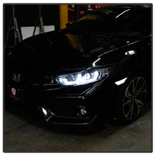 Load image into Gallery viewer, Spyder 16-18 Honda Civic 4Dr w/LED Seq Turn Sig Lights Proj Headlight - Black - PRO-YD-HC16-SEQ-BK 5086099