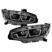 Load image into Gallery viewer, Spyder Honda Civic 16- 2DR/4DR/Hatchback Projector Headlights - Black PRO-YD-HC16SI-SEQGR-BK 5087867