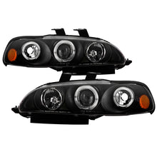 Load image into Gallery viewer, Spyder Honda Civic 92-95 2/3DR 1PC Projector LED Halo Amber Reflctr Blk PRO-YD-HC921P-23D-AM-BK 5010841