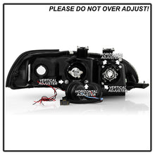 Load image into Gallery viewer, Spyder Honda Civic 92-95 2/3DR 1PC Projector LED Halo Amber Reflctr Blk PRO-YD-HC921P-23D-AM-BK 5010841