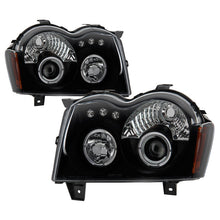 Load image into Gallery viewer, Spyder Jeep Grand Cherokee 05-07 Projector Headlights LED Halo LED Blk Smke PRO-YD-JGC05-HL-BSM 5078551