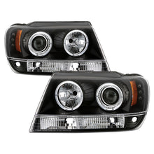 Load image into Gallery viewer, Spyder Jeep Grand Cherokee 99-04 Projector Headlights LED Halo LED Blk - PRO-YD-JGC99-HL-BK 5011145