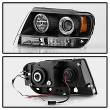 Load image into Gallery viewer, Spyder Jeep Grand Cherokee 99-04 Projector Headlights LED Halo LED Blk - PRO-YD-JGC99-HL-BK 5011145