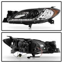 Load image into Gallery viewer, Spyder Mazda 3 04-08 4Dr Sedan Projector Headlights Halogen - DRL Blk PRO-YD-M304-DRL-BK 5017451