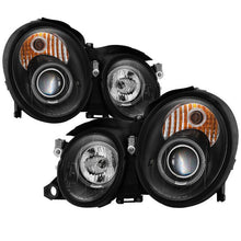 Load image into Gallery viewer, Spyder Mercedes Benz CLK 98-02 Projector Headlights Halogen Model- LED Halo Blk PRO-YD-MBCLK98-HL-BK 5011176