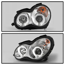 Load image into Gallery viewer, Spyder Mercedes Benz C-Class 01-05 4 DrProjector Headlights Halogen-LED Halo Chrm PRO-YD-MBW203-HL-C 5011268