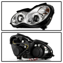 Load image into Gallery viewer, Spyder Mercedes Benz C-Class 01-05 4 DrProjector Headlights Halogen-LED Halo Chrm PRO-YD-MBW203-HL-C 5011268