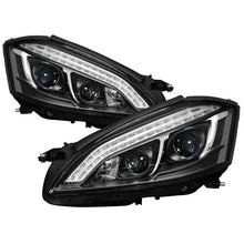 Load image into Gallery viewer, Spyder Mercedes W221 S Class 07-09 Headlights - HID Model Only - Black PRO-YD-MBW22107-HID-DRL-BK 5083890