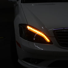 Load image into Gallery viewer, Spyder Mercedes W221 S Class 07-09 Headlights - HID Model Only - Black PRO-YD-MBW22107-HID-DRL-BK 5083890