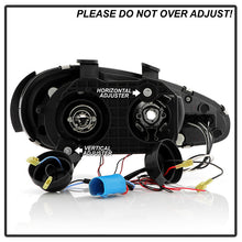 Load image into Gallery viewer, Spyder Mazda MX3 92-96 Projector Headlights LED Halo LED Black High H1 Low H1 PRO-YD-MMX392-HL-BK 5011503
